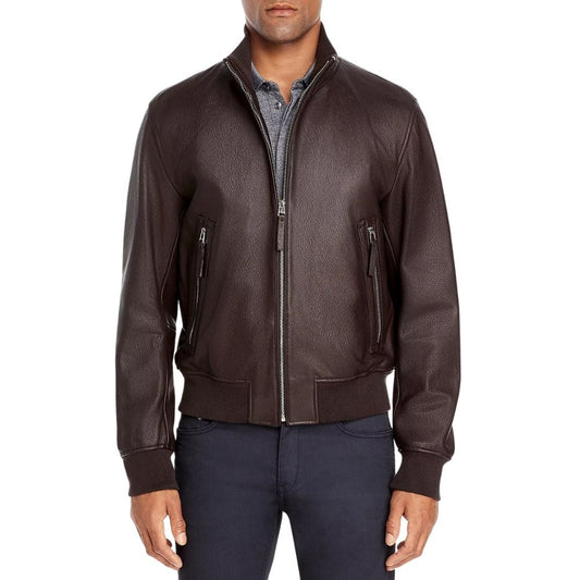 Jack Brown Bomber Leather Jacket