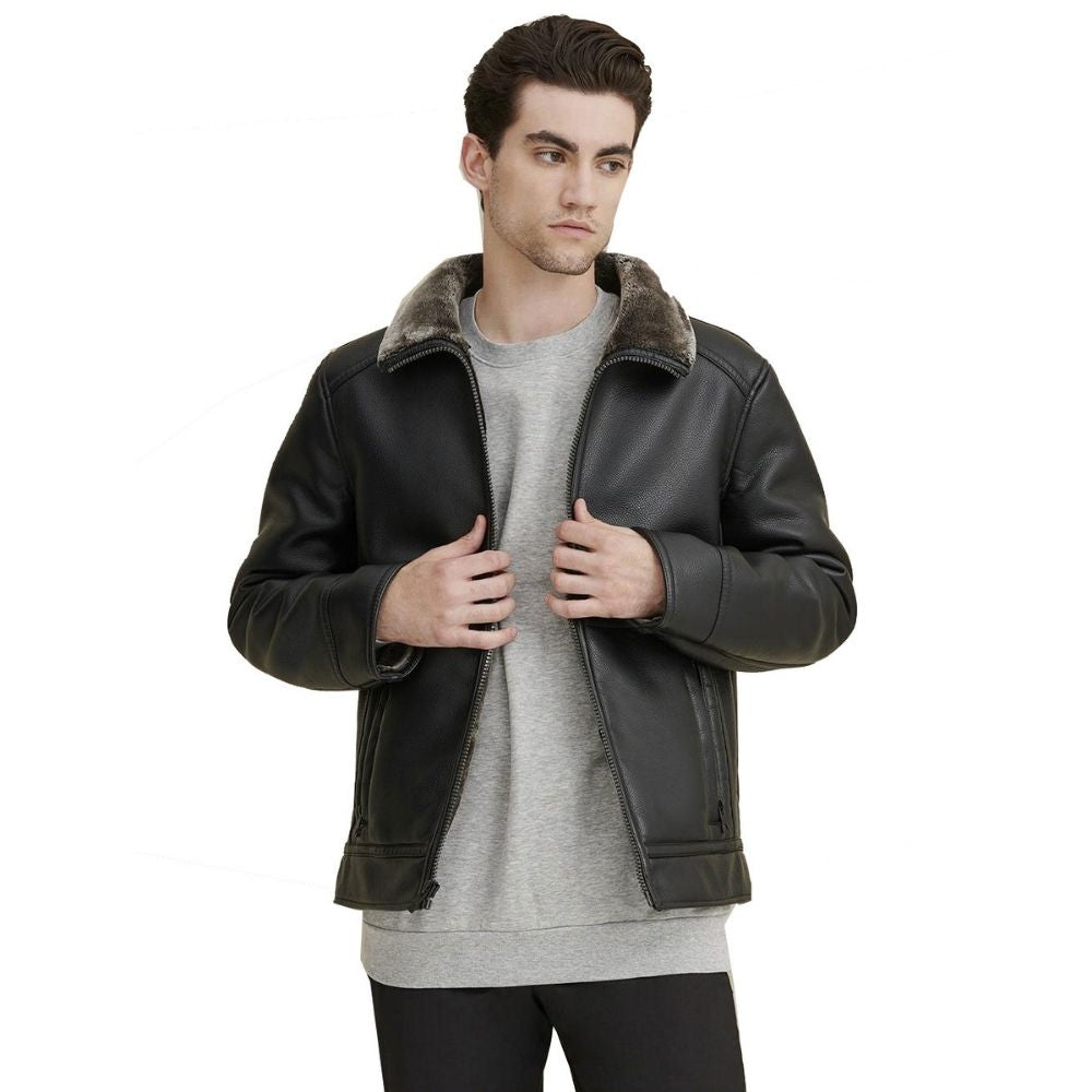 Riley Black Racer Leather Jacket