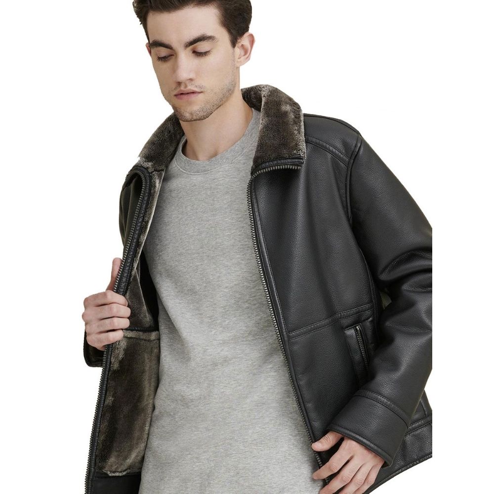 Riley Black Racer Leather Jacket