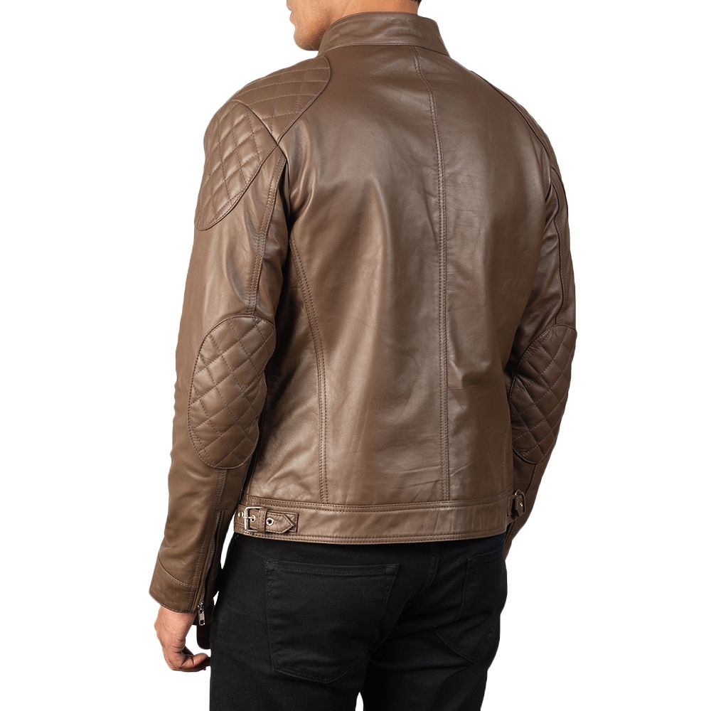 Jermaine Brown Racer Leather Jacket