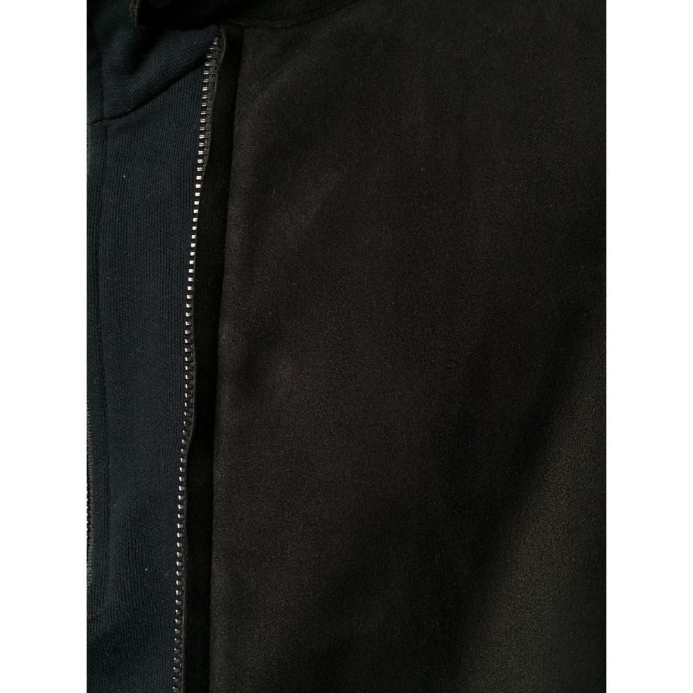 Louis Black Suede Racer Leather Jacket