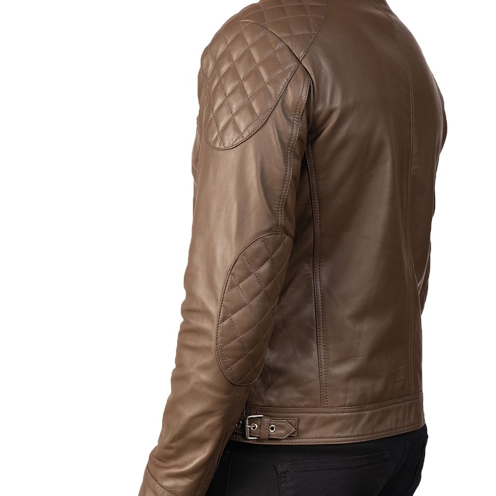 Jermaine Brown Racer Leather Jacket