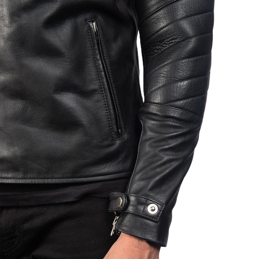 Jaxon Black Biker Leather Jacket