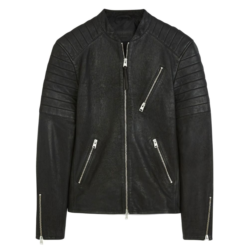 Hector Black Racer Leather Jacket