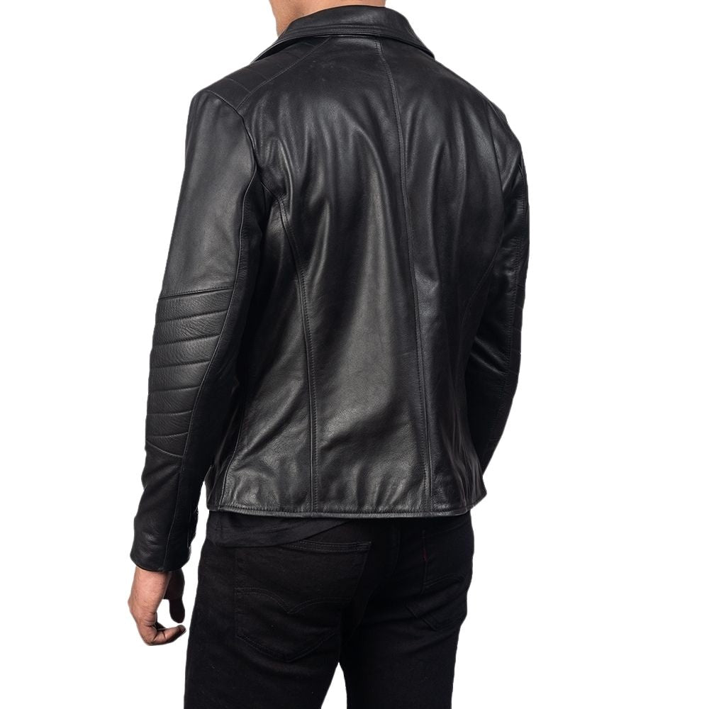 Jaxon Black Biker Leather Jacket