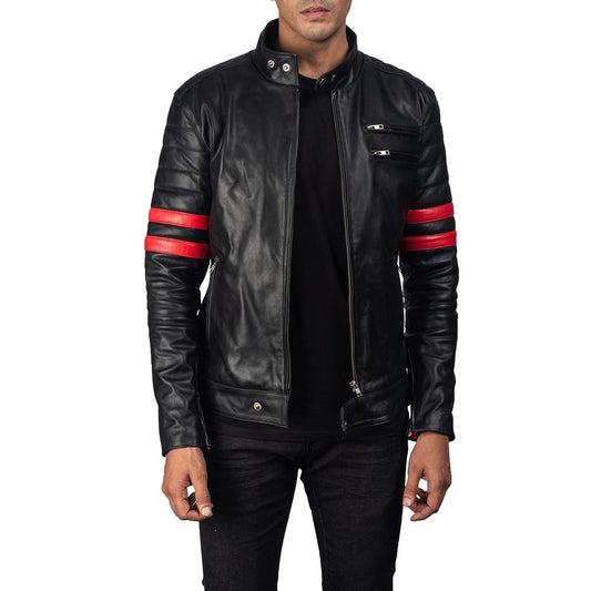 Frank Black Racer Leather Jacket