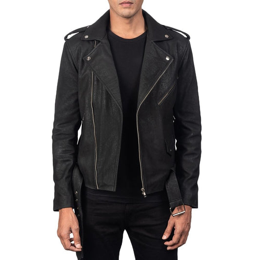 Corey Balck Motorcycle Leather Jacket