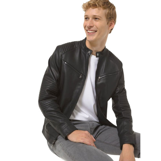 Howard Black Racer Leather Jacket