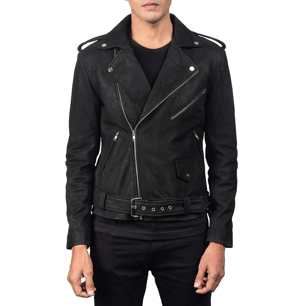 Corey Balck Motorcycle Leather Jacket