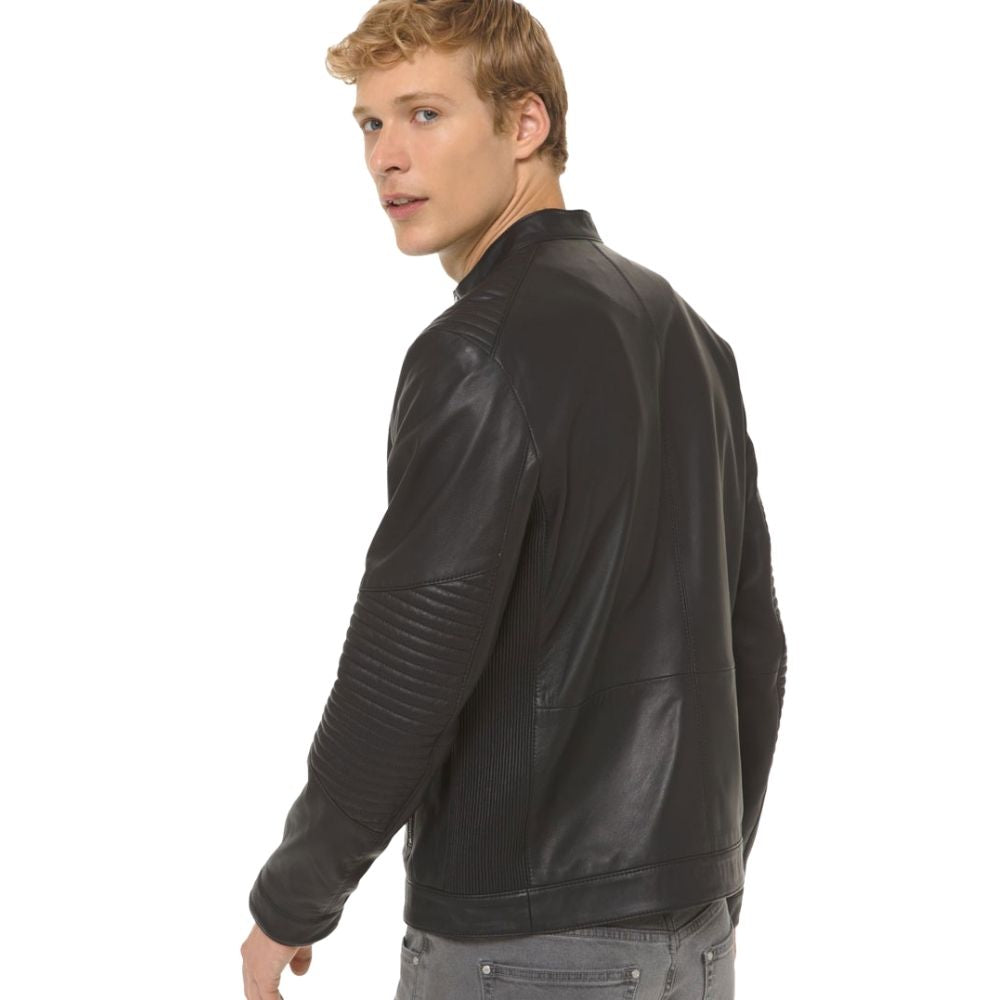 Howard Black Racer Leather Jacket