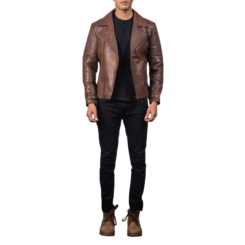 Kieran Brown Motorcycle Leather Jacket