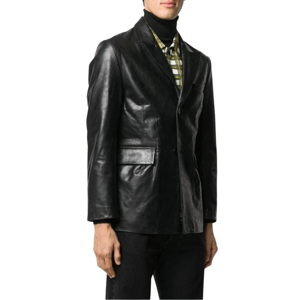 Daniel Black Leather Blazer