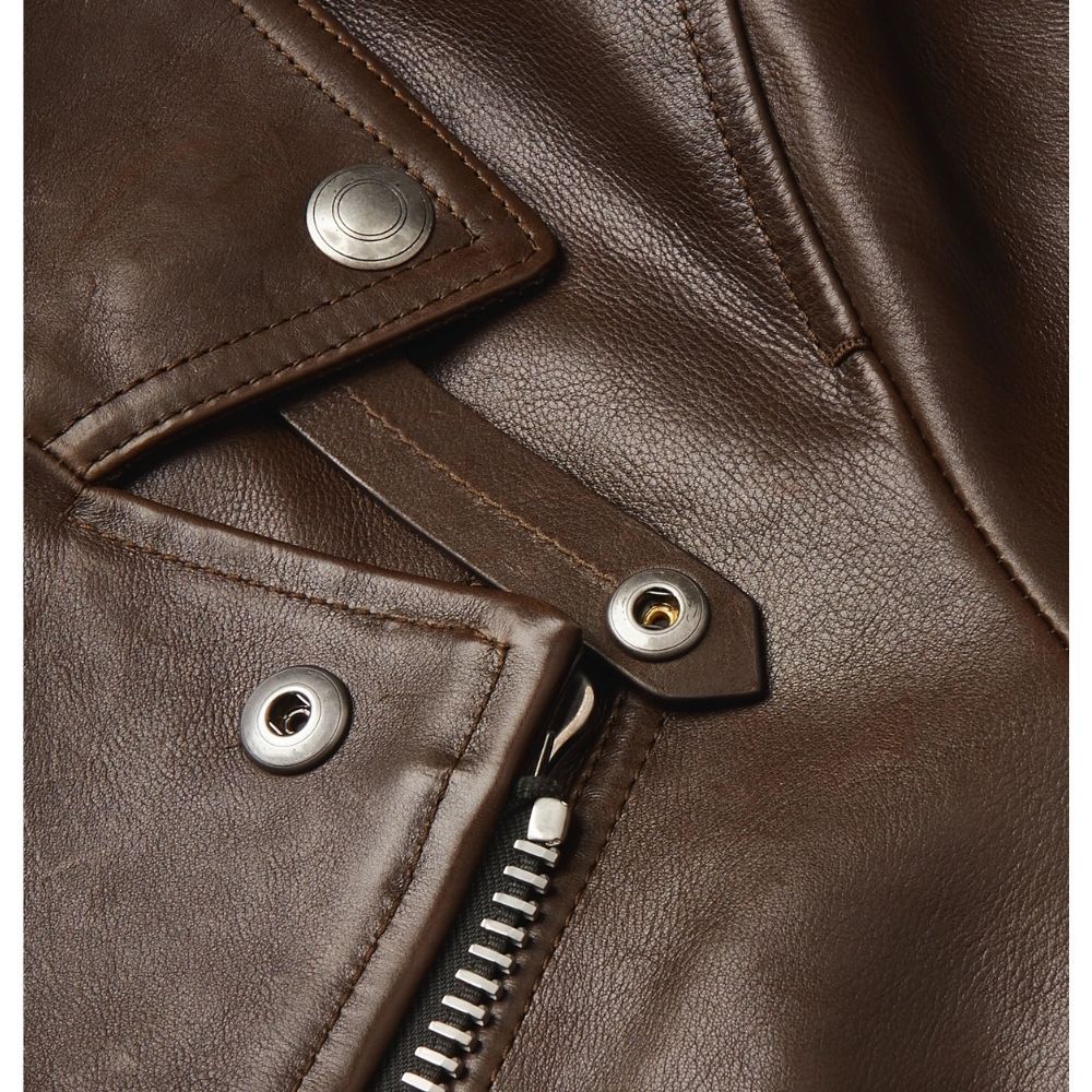 Greyson Brown Biker Leather Jacket