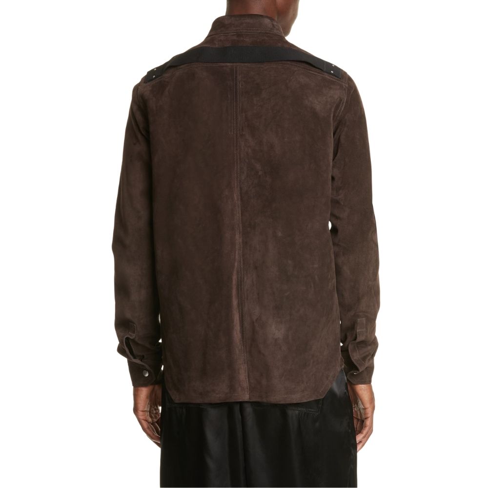 Marvin Dark Brown Suede Leather Jacket