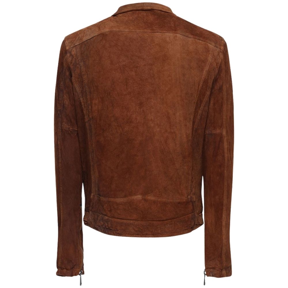 Keith Brown Suede Motorcycle Leather Jacket