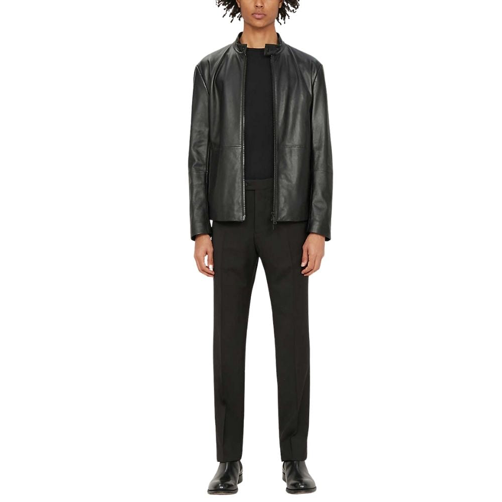 Felix Black Racer Leather Jacket