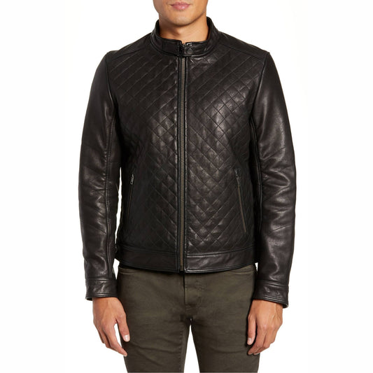 Harvey Black Racer Leather Jacket