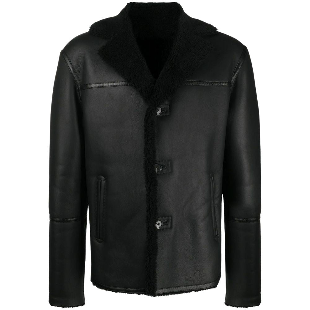 Joel Black Motorcycle Leather Jacket