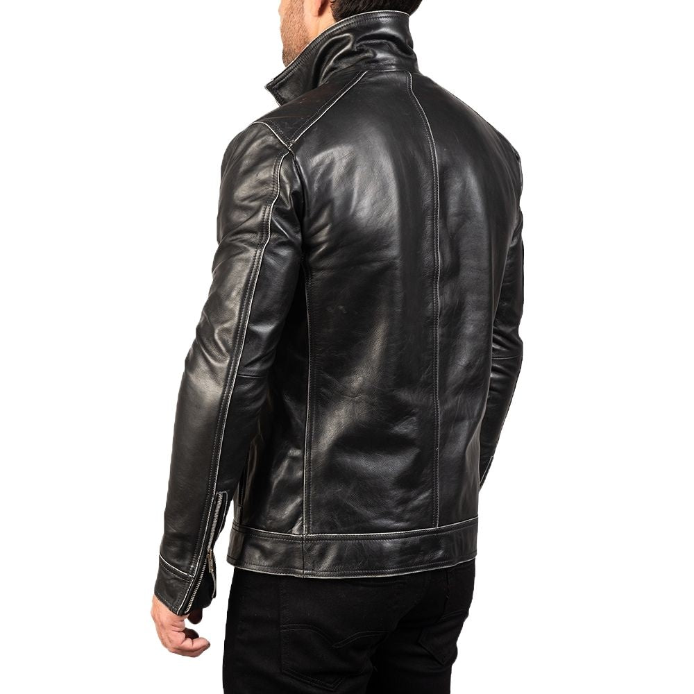 Gregory Black Racer Leather Jacket