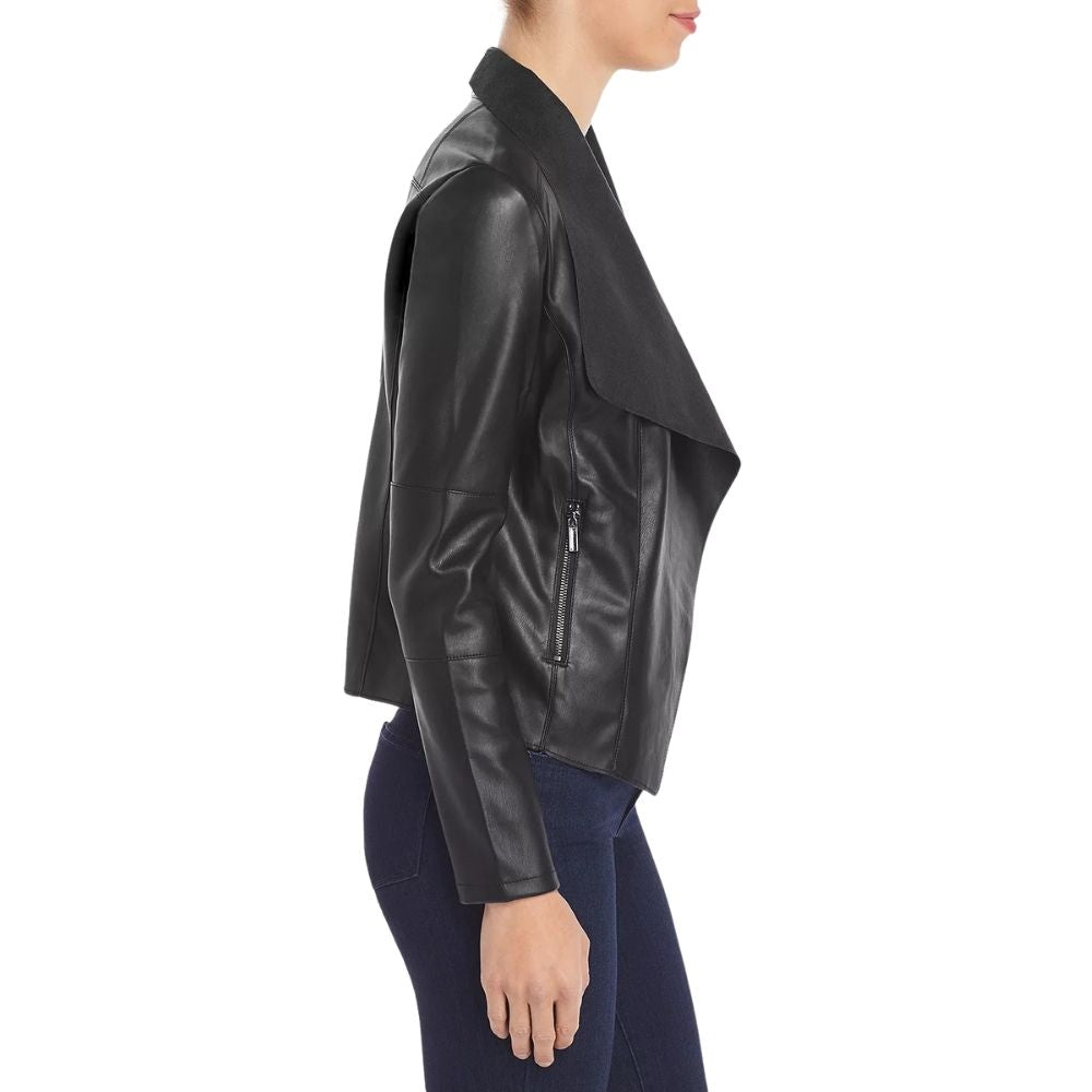 Ashlynn Black Racer Leather Jacket