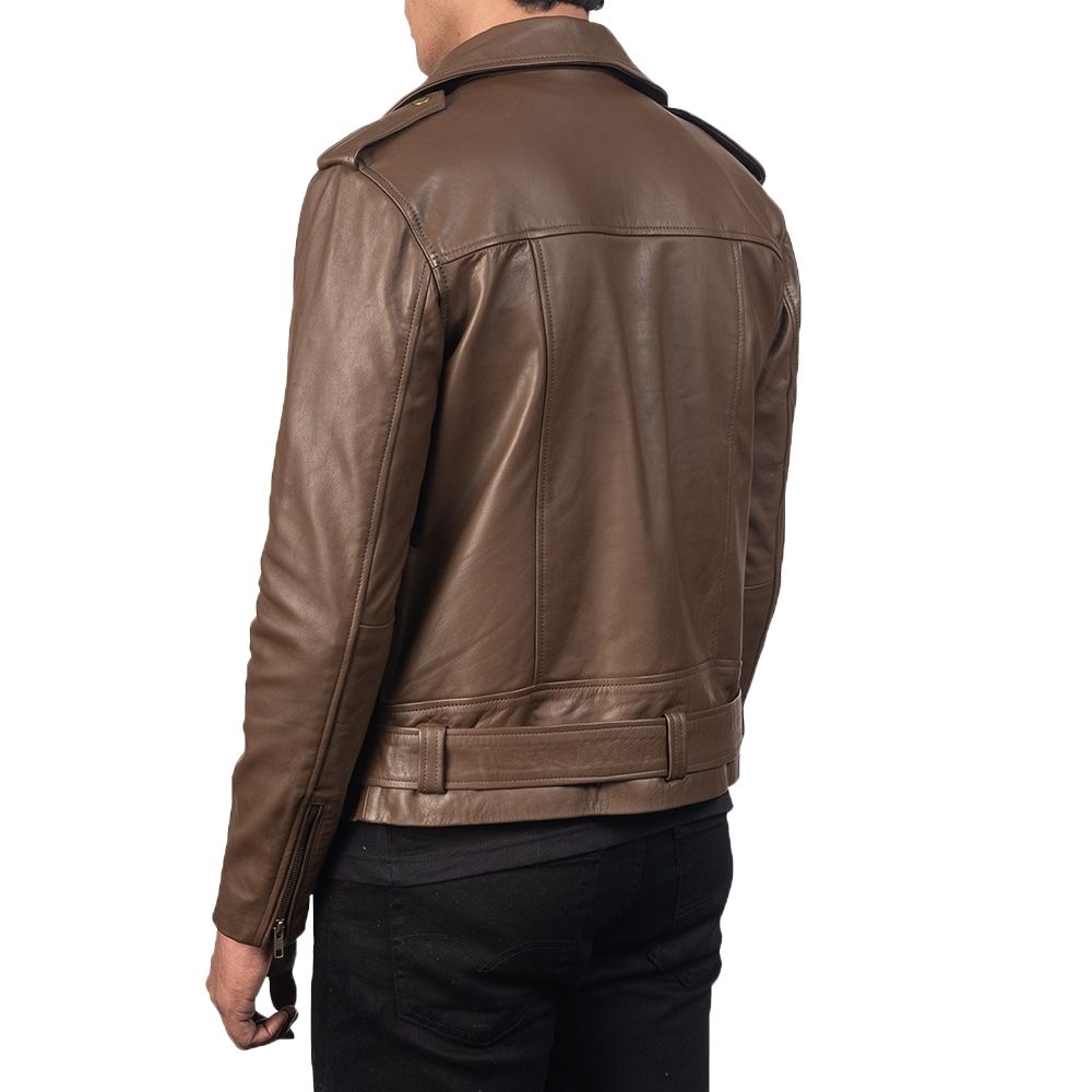 Devon Brown Motorcycle Leather Jacket