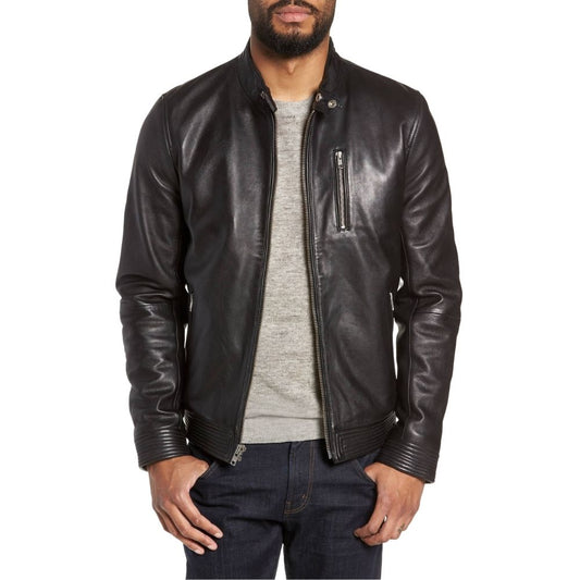 Dexter Black Racer Leather Jacket